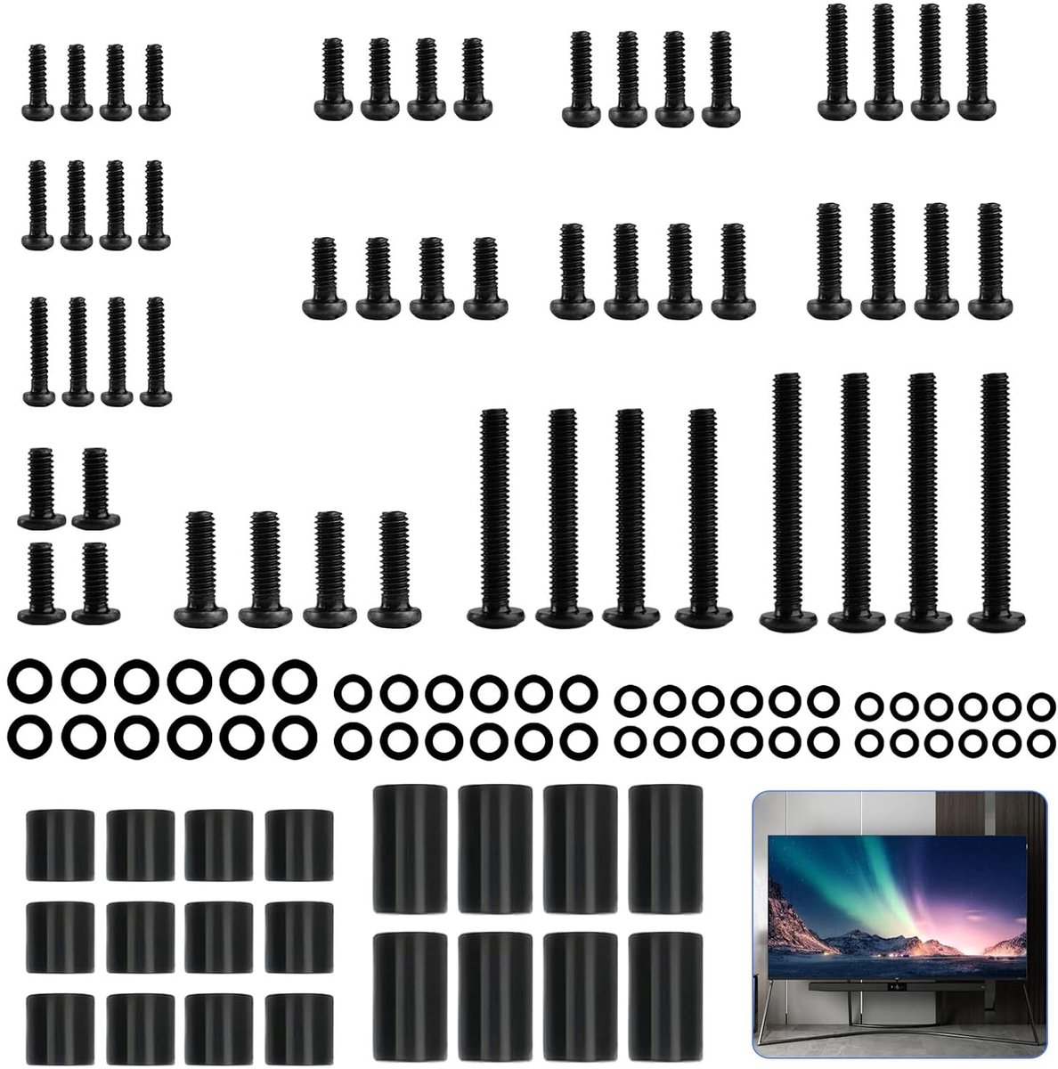 120-Delige M4 M5 M6 M8 Schroevenset