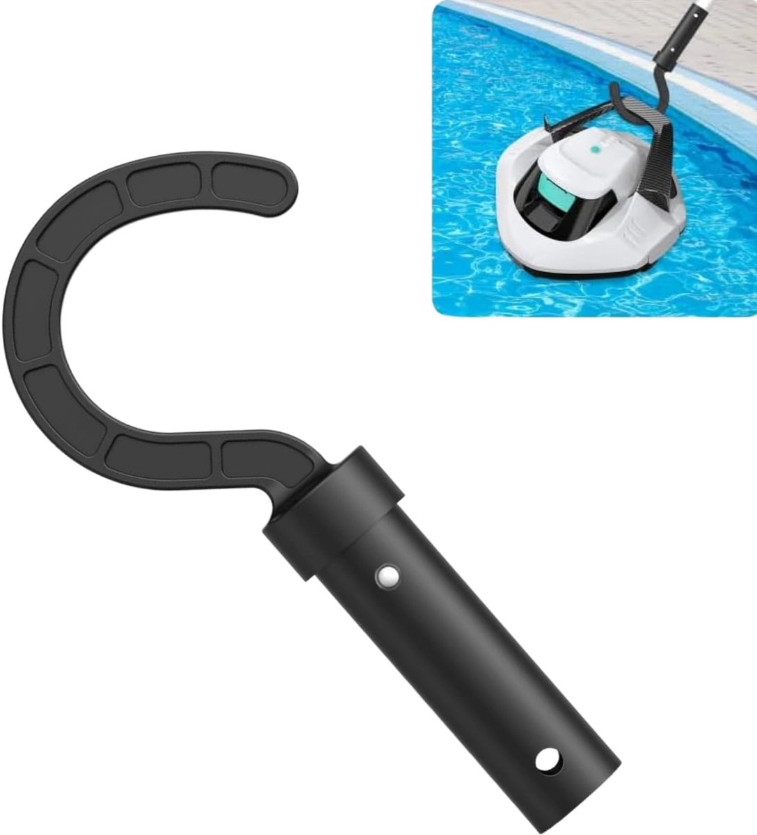 Haak voor robotzwembadreiniger, haak voor zwembadrobot, zwembadhaken voor stangaccessoires, geschikt voor zwembadrobot-stofzuiger, voor zwembadstangen, vacuüm sweeper haken