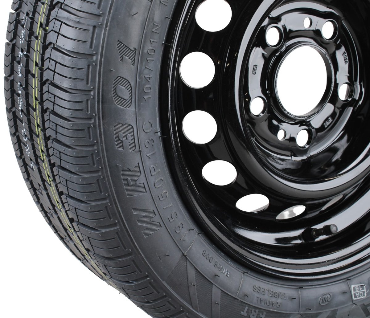 Compleet Aanhangerwiel Zwart 195/50R13C Wanda | 6.00x13 | 5x112 | Naafgat 67 mm | ET30 | 900 kg