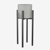 Mica Decorations Support pour plante Ascot XL - L37,5 x L37,5 x H95 cm - Métal - Zwart