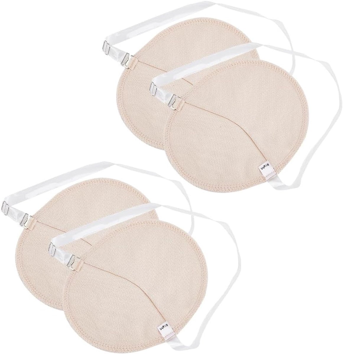 2 Pairs Herbruikbare Onderarm Zweetpads voor Zomer - Absorberende Beschermers met Schouderband, Wasbare Antitranspiratie Deodorant Patches voor Mannen en Vrouwen