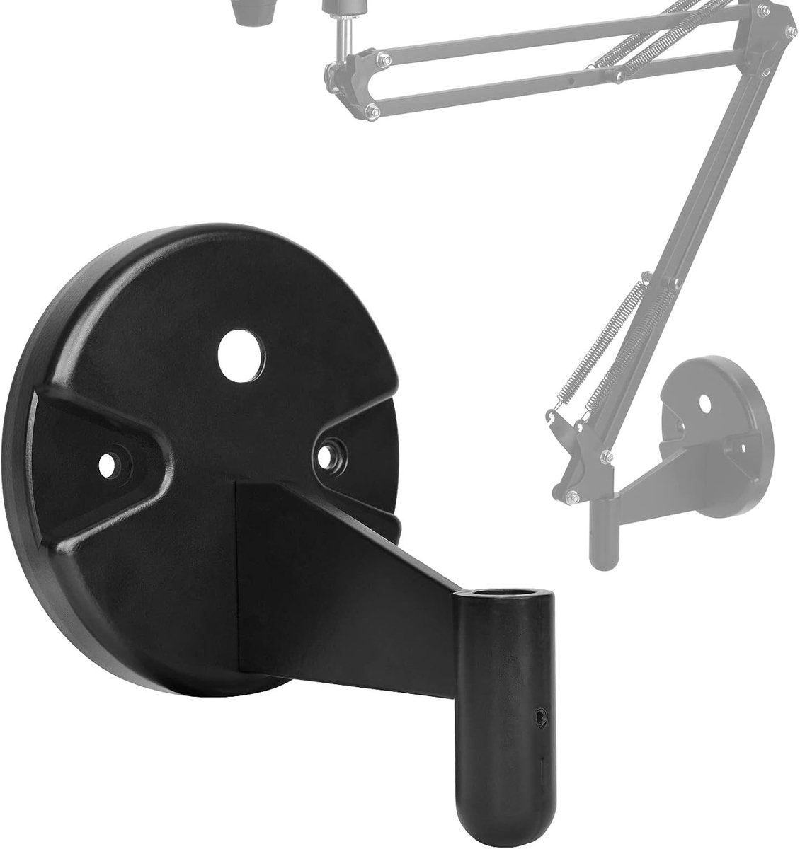 Verstelbare muurbeugel voor microfoon met adapter, compatibel met Aokeo AK-35, TONOR T20 en InnoGear, ideaal voor podcasters en streamers