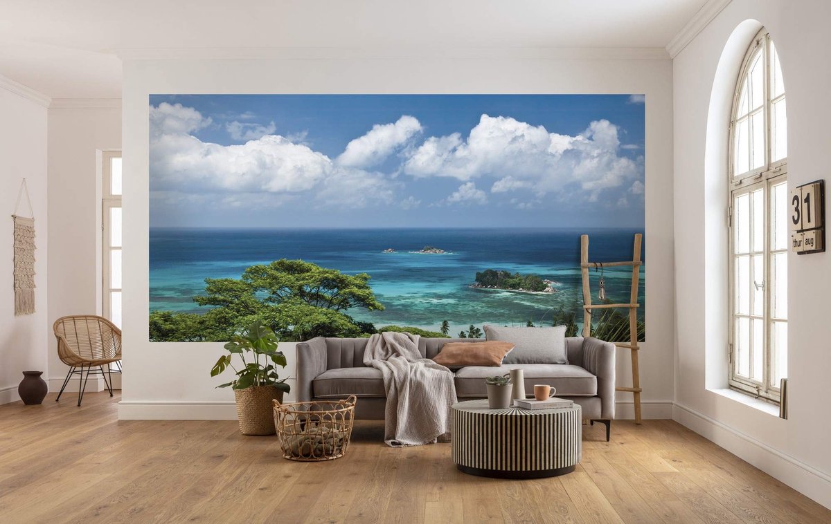 Elzusha - Fleece Behang XXL met Zeezicht 400 x 200 cm