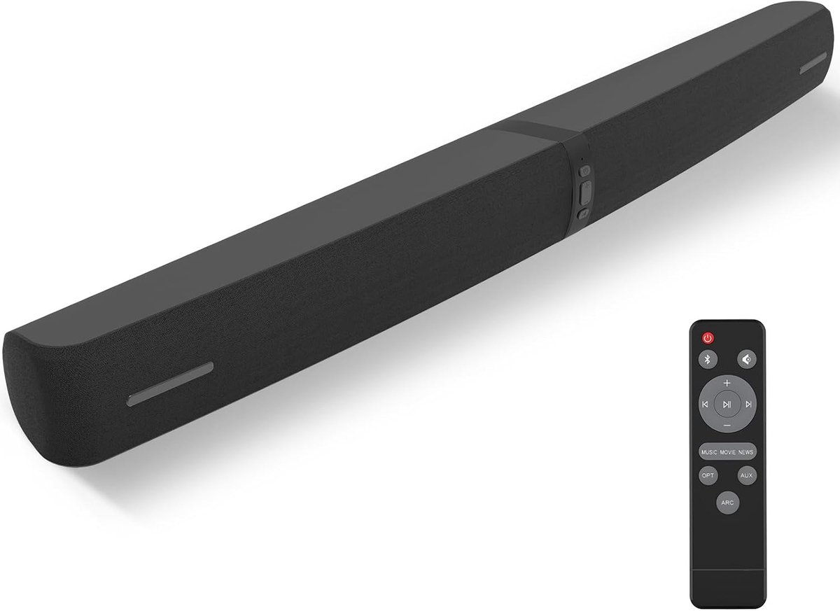 Soundbar - Zwart - 2-in-1 Scheidbare Torenluidspreker met Bluetooth 5.3 - Voor TV-apparaten