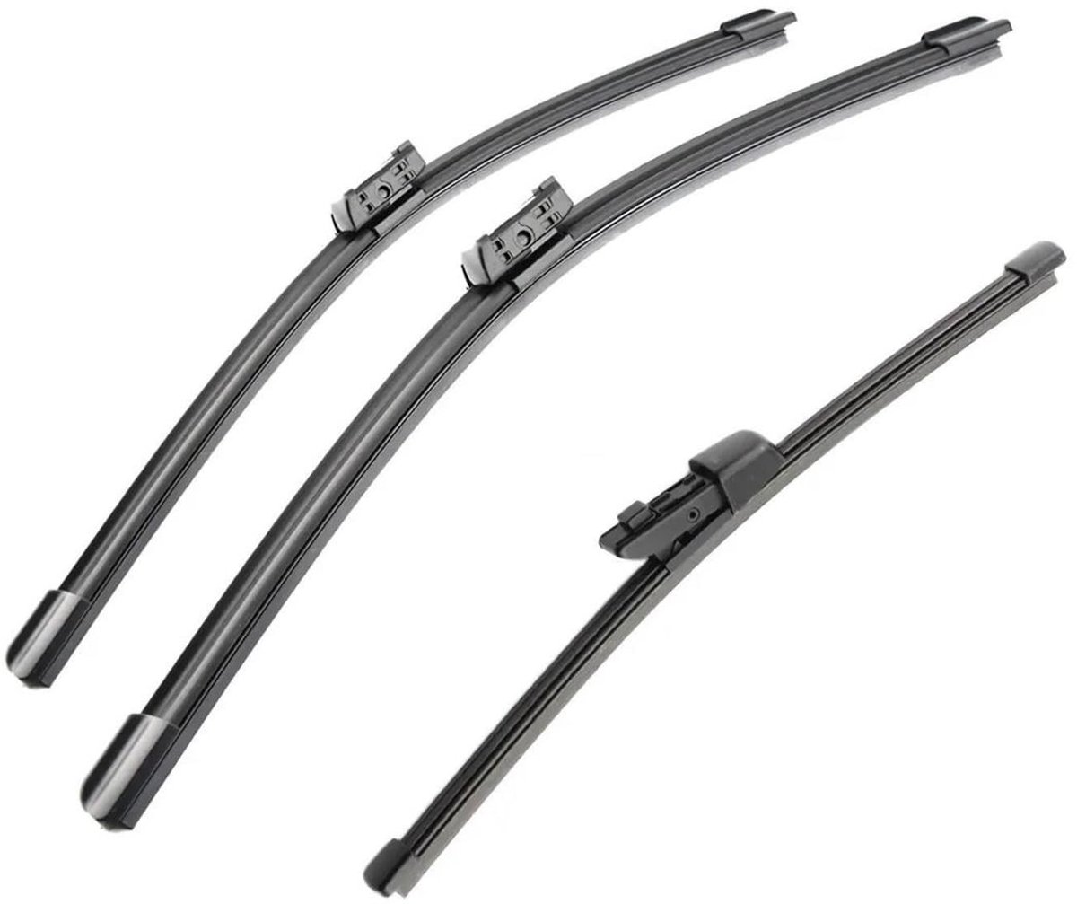 Elzusha - Set van 3 Ruitenwissers voor Volkswagen Golf 7 MK7 - 26 Inch en 18 Inch voorzijde, 11 Inch achterzijde