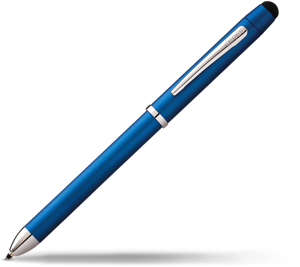 Elzusha - Multifunctionele Typemachine - Rotating Pencil, Balpen en Gum/Stylus - Metallic Blauw