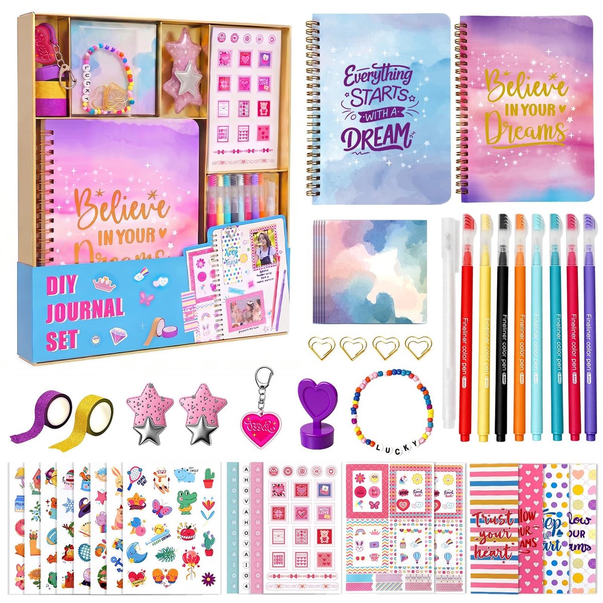 Elzusha - DIY Dagboek Kit voor Meisjes