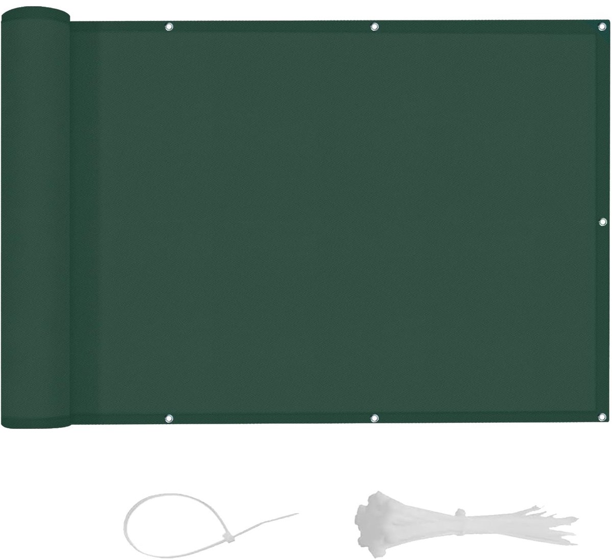 Elzusha - Privacy Scherm voor Balkon - Waterdicht en UV-Bescherming - Groen 90 x 900 cm