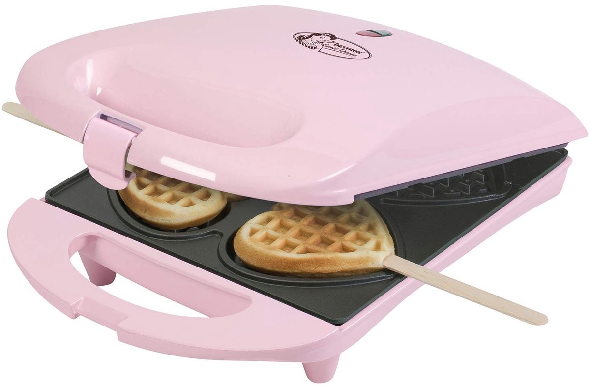 Elzusha - Wafelijzer met Sticks voor Hartvormige Wafels