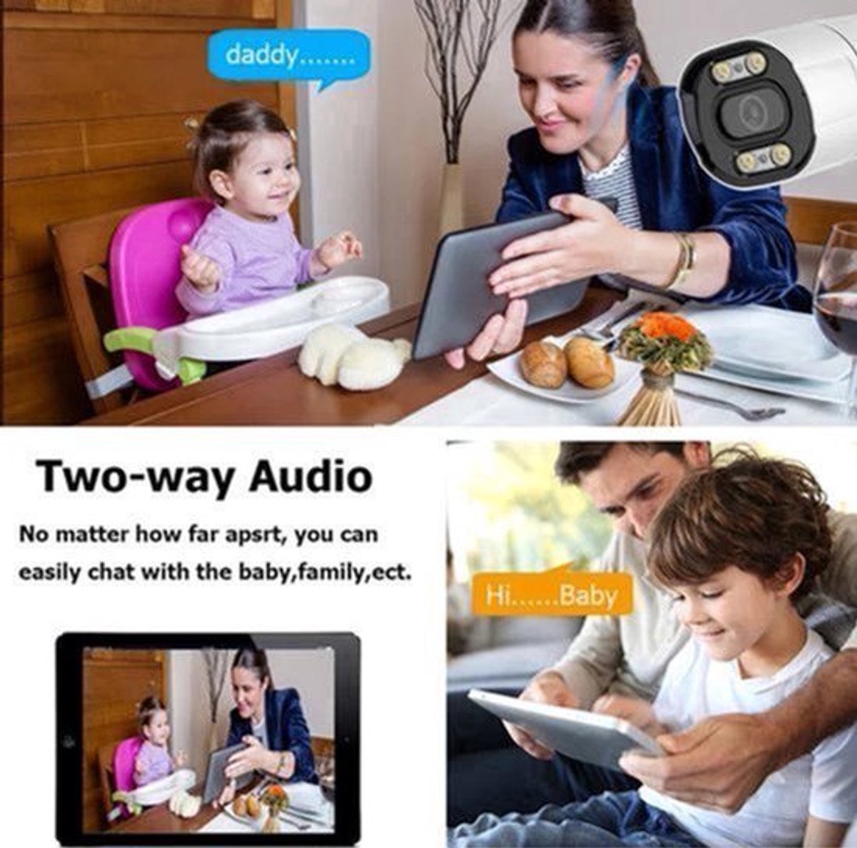 8-Kanaals 4K CCTV Beveiligingssysteem – IP Camera Systeem – Video Bewaking – Toezicht Camera – PoE NVR Kit – 8MP Metalen Bullet Cameras – Gezichtsdetectie – Twee-weg Audio