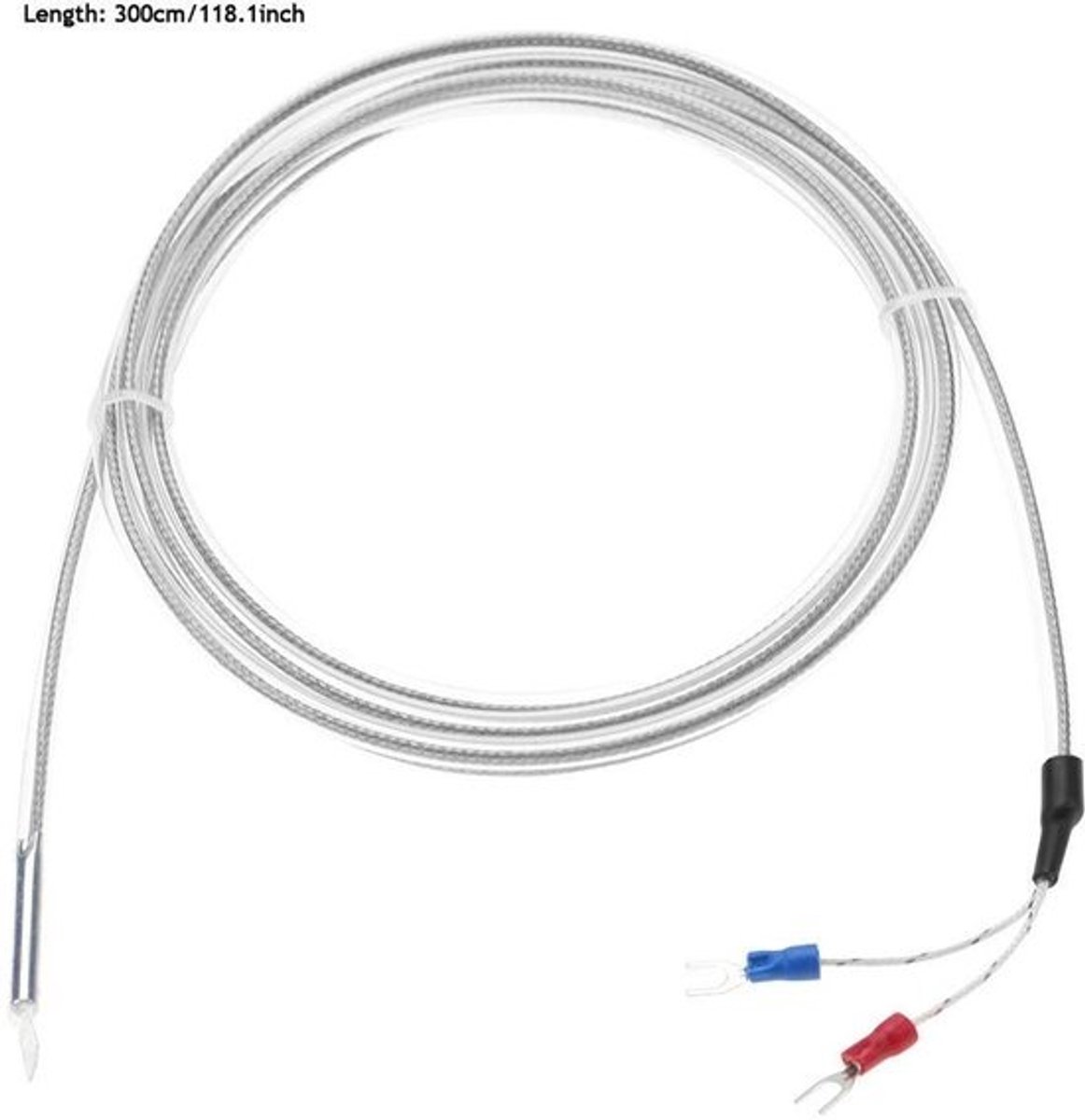 K-type thermokoppel sensor - 2-draads waterdichte temperatuursensor tot 200°C