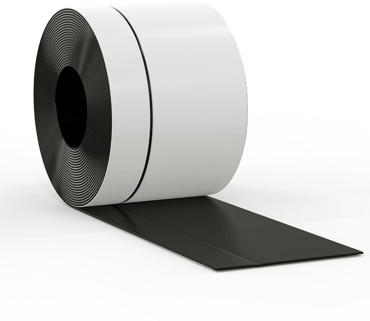 Zelfklevende Flexibele Plinten van PVC, 5 m, 50 x 20 mm, Vouwbare Plinten voor Keuken en Badkamer, Decoratief en UV-bestendig, Zwart, Eenvoudige Installatie, Duurzaam en Waterbestendig