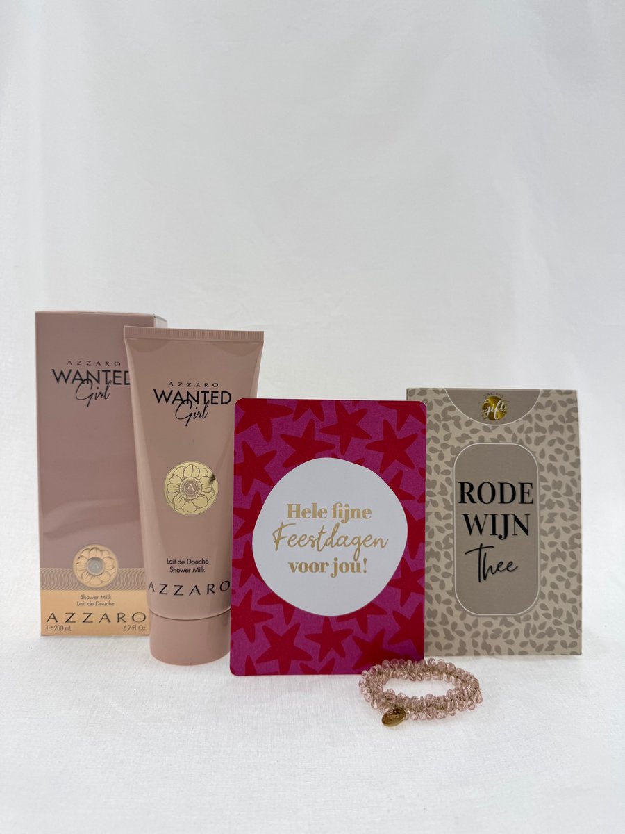 Kerst •Cadeaupakket Dames• Rode Wijn Thee Azzaro - Cadeau voor Vrouwen - Perfect Gifts
