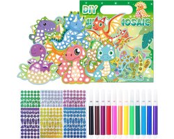tangger Mosaic Craft Set for Kids, Mosaic Stickers, Mosaic Sticky Pictures, Glitter, Multicolor, Paper Mosaic Pictures - ShopVlot