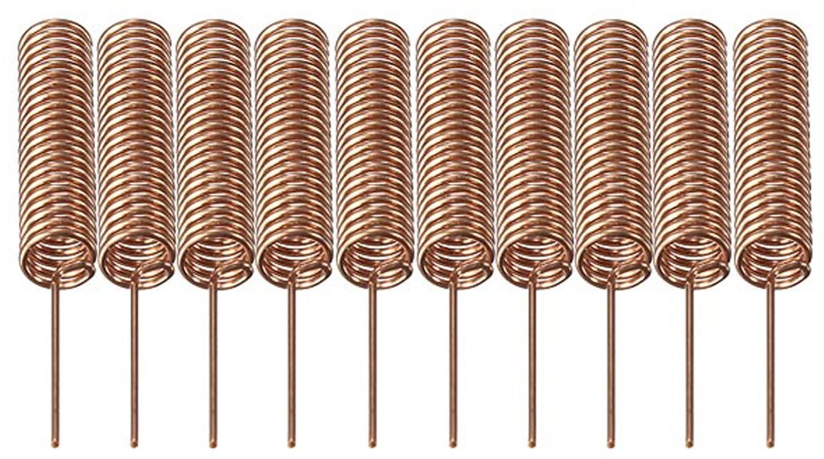 10 Pack 433MHz Antenna Spiral Spring Remote Control for Arduino Raspberry 5mm - ShopVlot