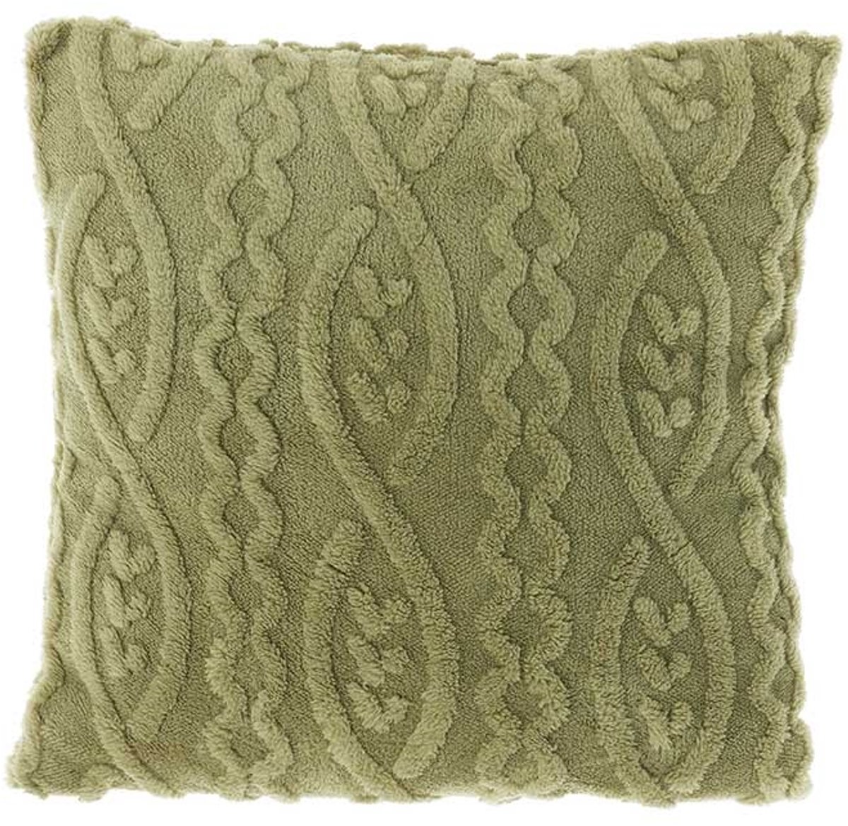 Unique Living Sierkussen Pleun Tea Green -45x45cm Groen