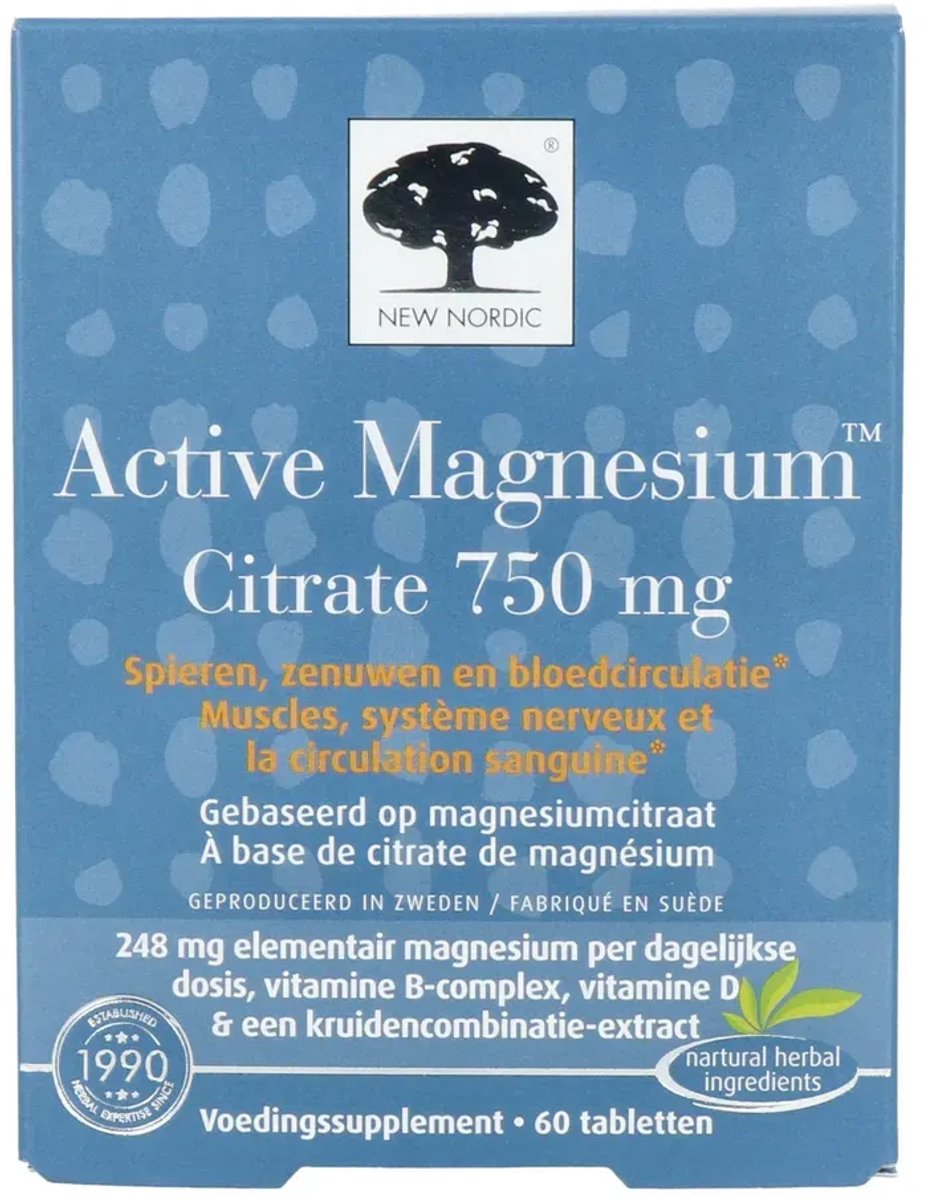 New Nordic Active Magnesium Citrate (60 tabletten)