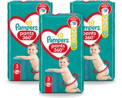 3 x Pampers – Luierbroekjes – Pants Maat 3 – 56 Luiers - Voordeelverpakking - 3 stuks