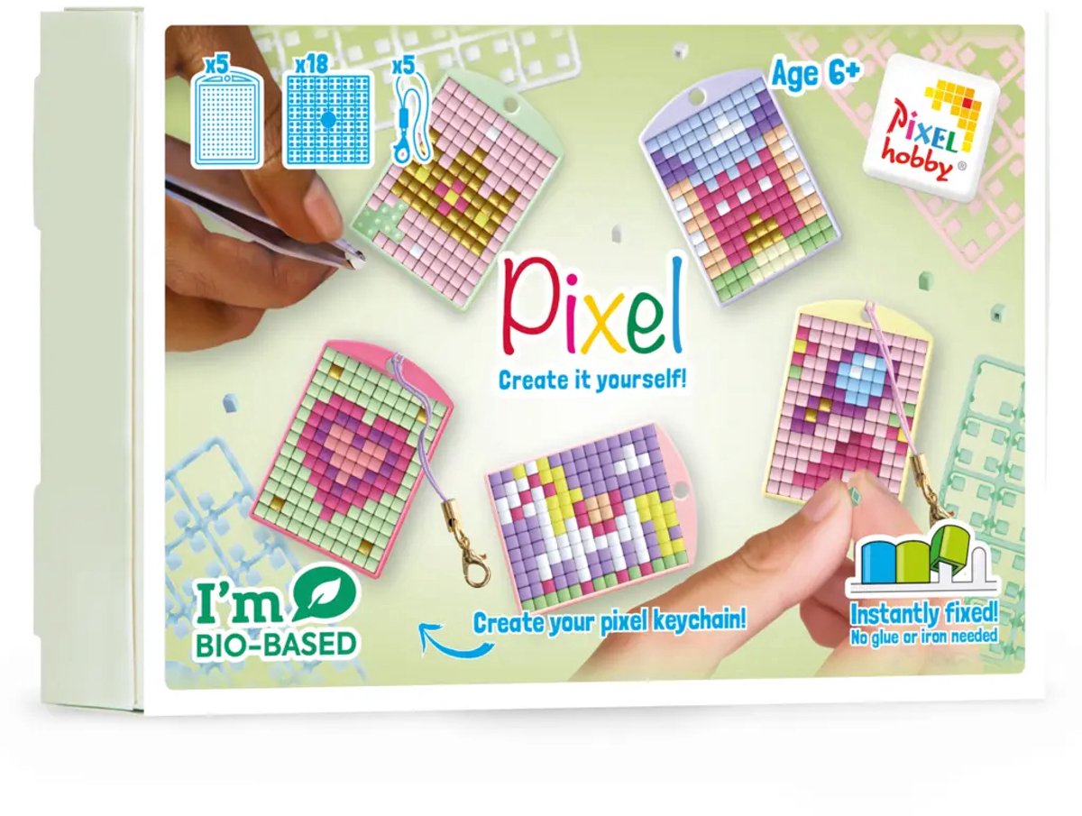Pixelhobby - Medaillonset - Sleutelhangers - Prinsessen wereld