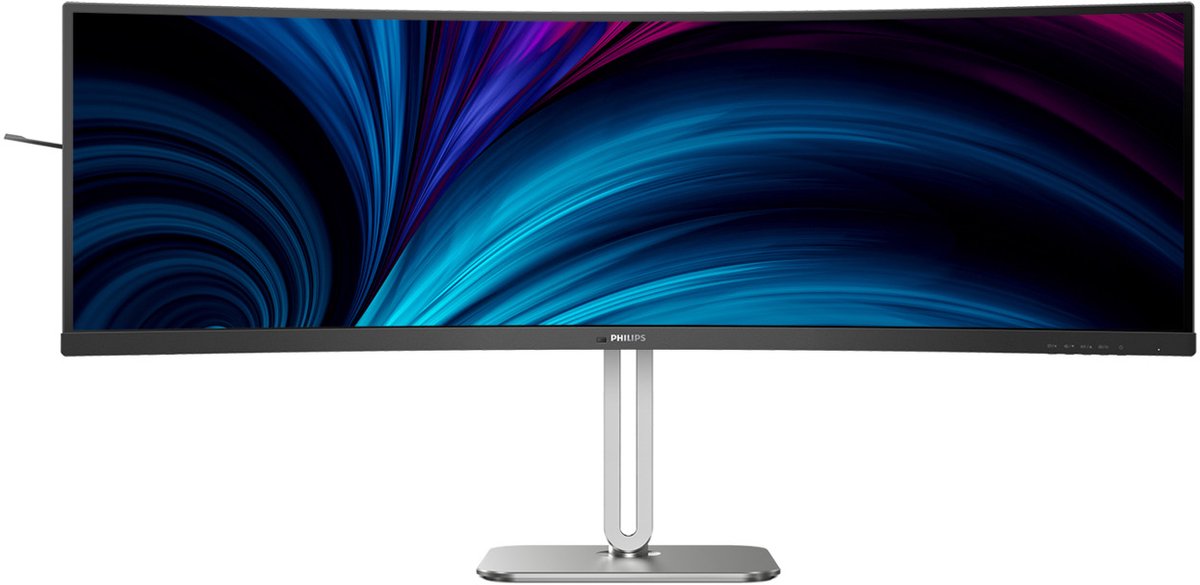 Image of Philips 49B2U5900C - 49 inch Ultrawide Curved Dual QHD Business Monitor - USB-C 100W - RJ45 - 5 jaar garantie