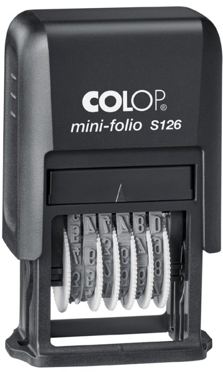 COLOP nummerstempel Mini-Folio S 1, 6-cijferig, zwart