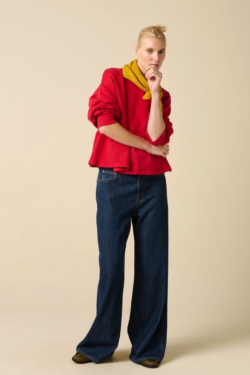 Sissy-Boy - Rode sweater met peplum