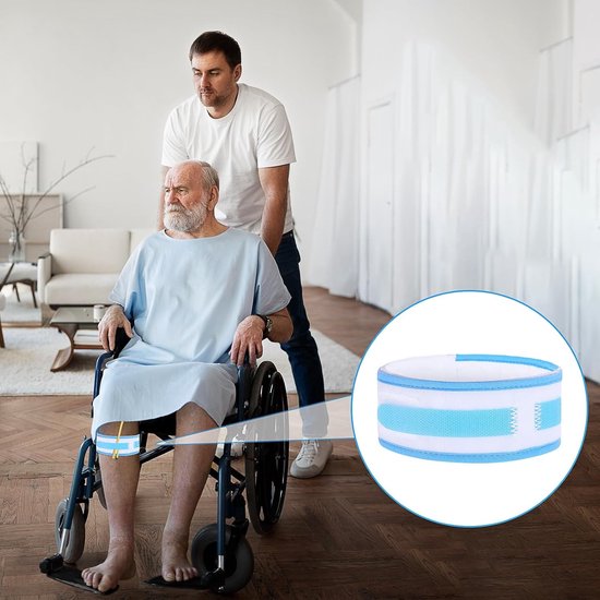 Foley Katheter Stabilizer en Steun voor Urine Drainagezak - 2 Stuks Catheter Beugels met Beenbanden voor Mannen en Vrouwen — afbeelding 4