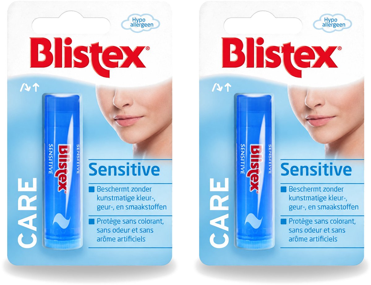 2 x Blistex - Lippenbalsem - Zonder Kleur, Geur & Smaakstoffen - Voordeelverpakking - 2 stuks