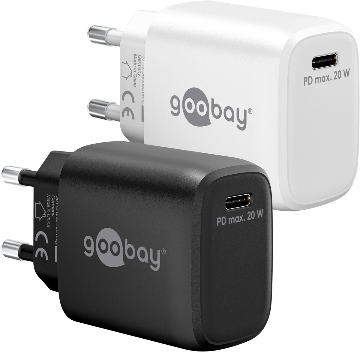 Goobay 65406 oplader voor mobiele apparatuur Hoofdtelefoons, Laptop, Smartphone Wit AC Binnen