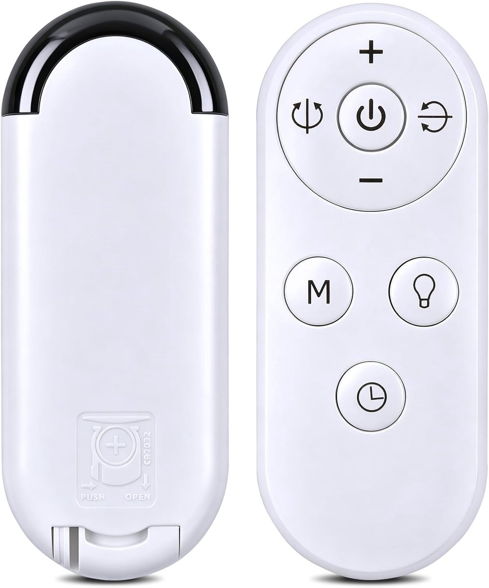Vervangende afstandsbediening voor SwitchBot USB tafelventilator - witte uitvoering - geen programmeren nodig - ShopVlot