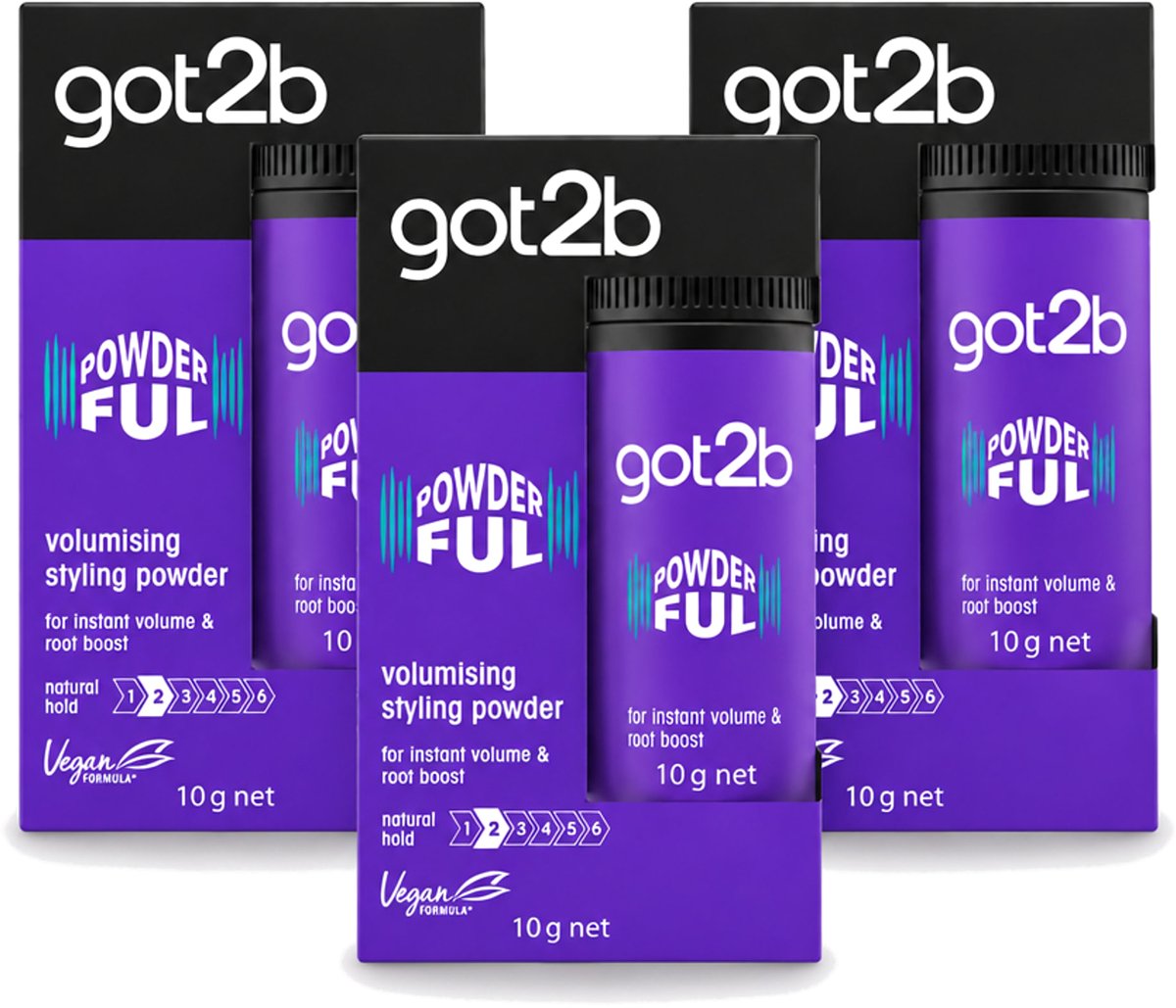 3 x Got2B - Stylingpoeder - Powderful - 10 g - Voordeelverpakking - 3 stuks