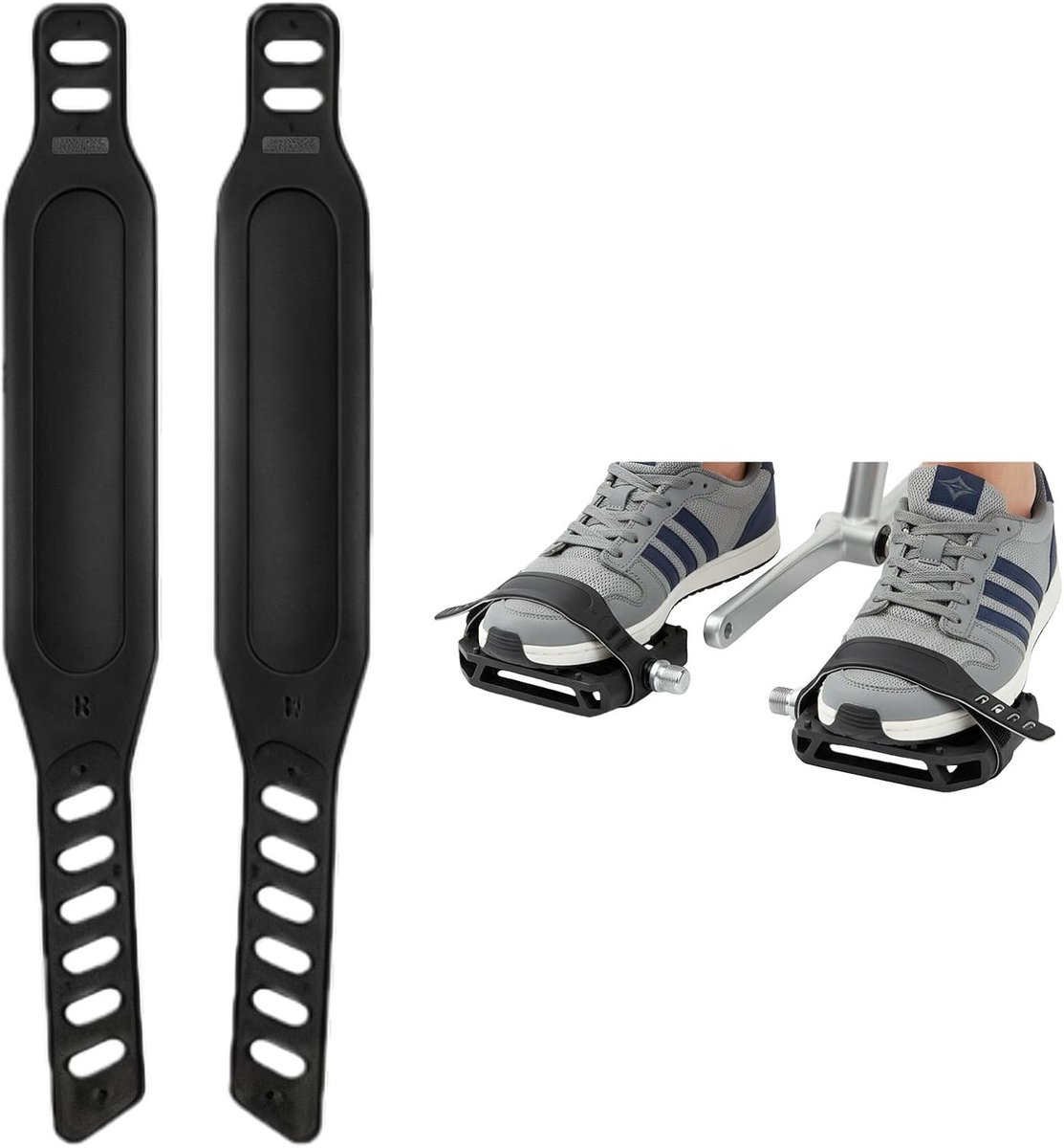 Verstelbare Rubber Pedalbanden Set van 4 - Antislip Fietsaccessoires voor Spinning en Fitness - Ideaal voor Thuisgebruik en Sporttraining 31 cm