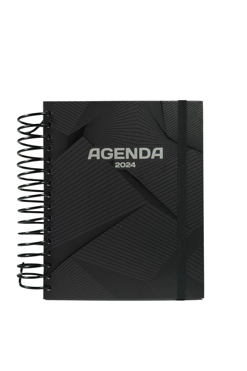 Schoolagenda, pagina per dag, ideaal voor leraren en scholieren, zwart, 2,5 x 20 x 21,5 cm - Sweet Color - ShopVlot