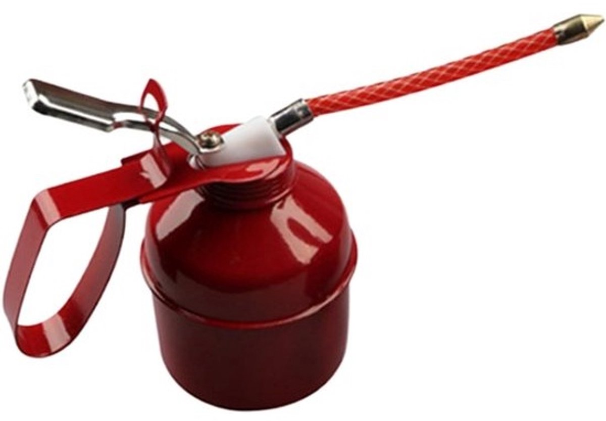 Oliehandpomp - Flexibele oliekan - Voor het smeren van onderdelen - Volledig metalen kern - 500 cc - Metaal