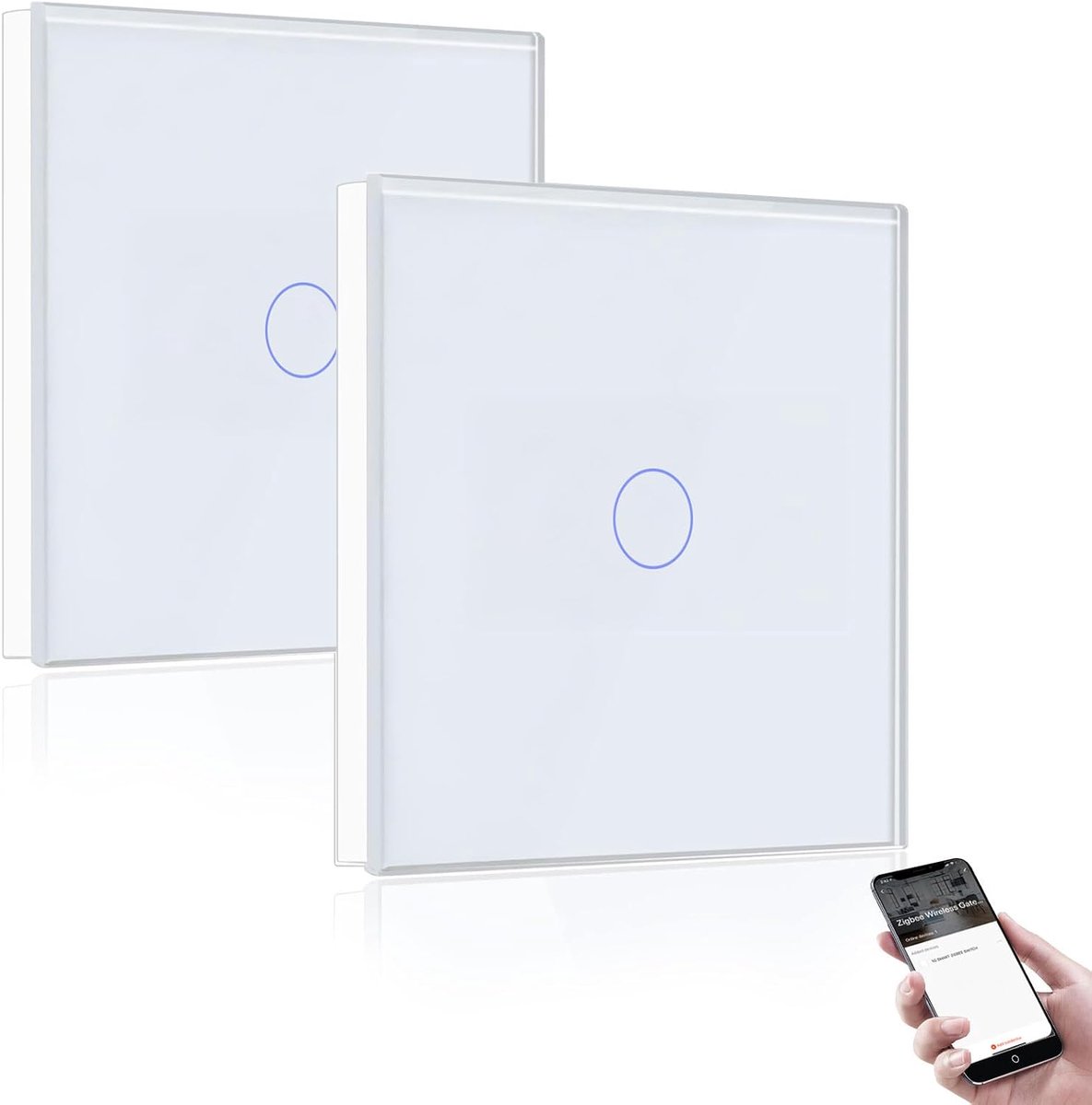 BSEED Smart ZigBee Light Switch, Smart Wall Switch Compatible with Alexa and Google Home, 1 Fold 1 Way Recessed Switch - ShopVlot