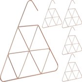 Relaxdays 5x sjaalhanger - accessoire hanger - driehoekige vorm - 3 mm dun - edel design