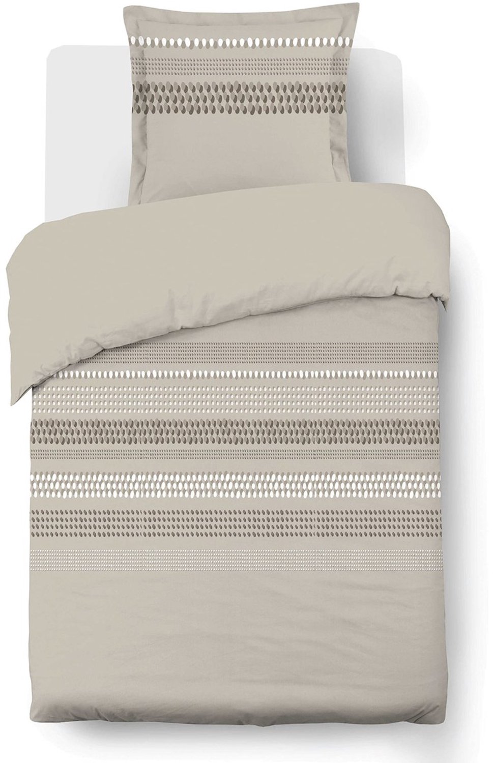 Duraxl Dekbedovertrekset - 140 x 200 cm - 100% katoen - Beige