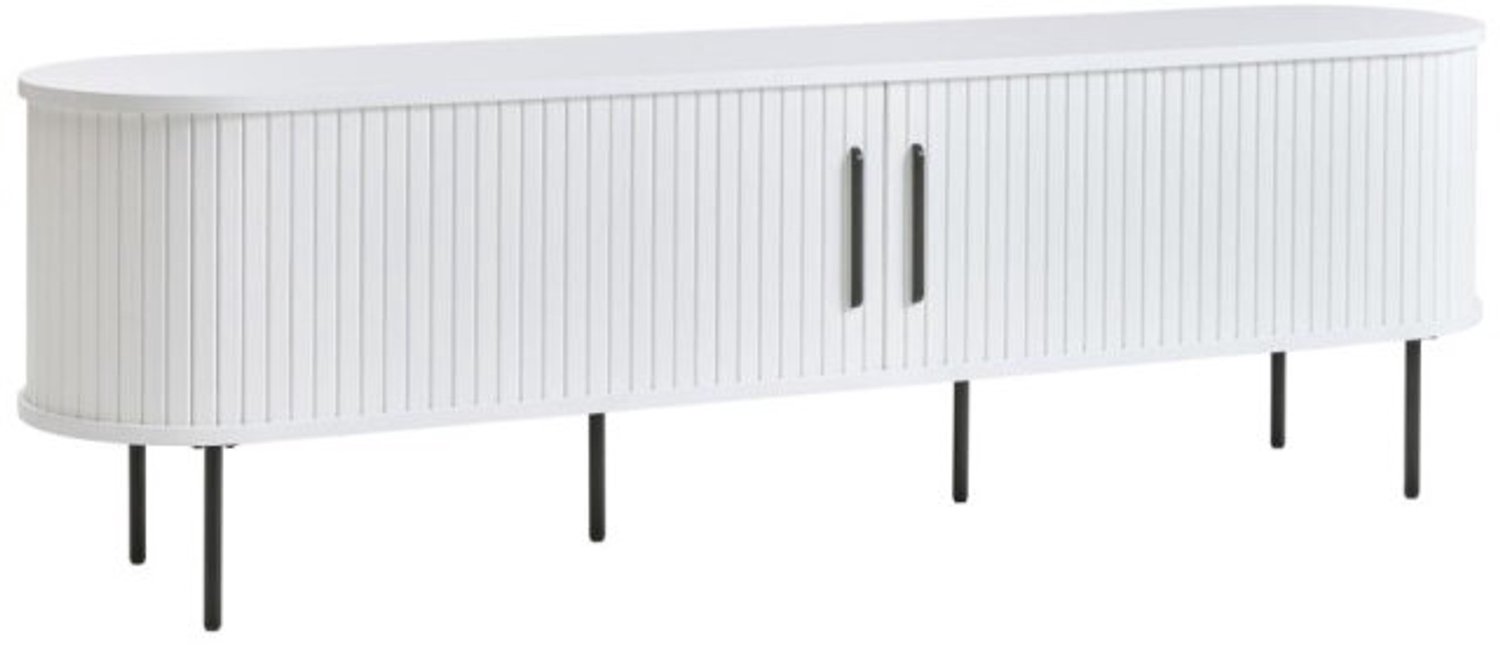 Meubelplaats Tv-meubel Nola - eikenfineer wit - 180x40x56 cm - 2 deuren