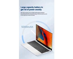 Laptop 12GB RAM 2TB SSD - 14.1 Inch IPS Scherm - 1920 x 1280 Resolutie - SSD Opslag - Zilver - Windows 11 Computer
