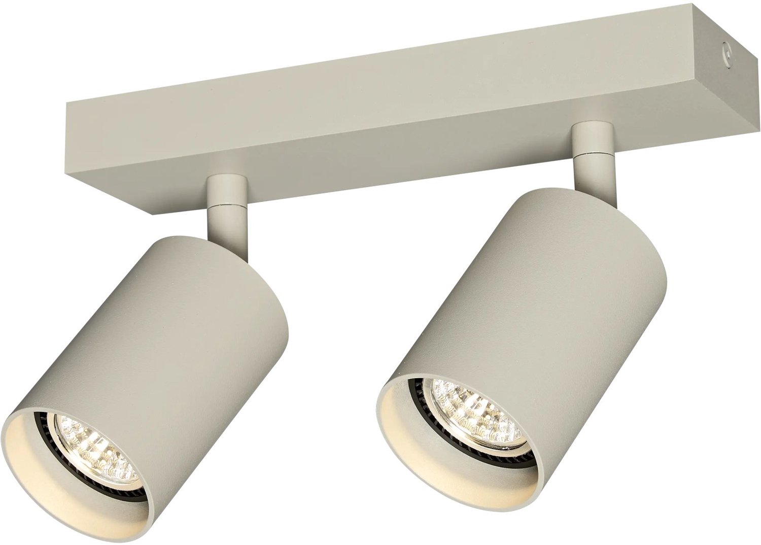Taboo opbouwspot met 2 lichtpunten in beige, uit de Deco-collectie, lichtbron niet inbegrepen.