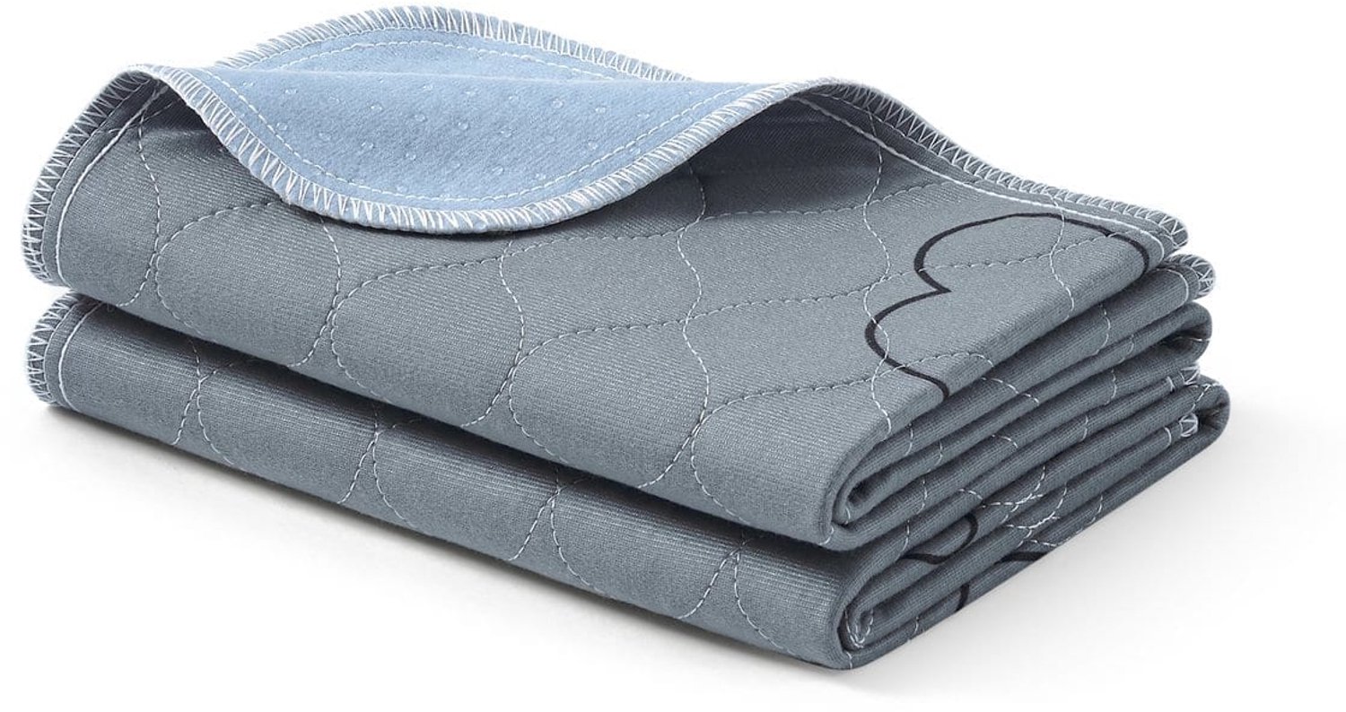 Klarven® Hondenmat Grijs - Puppytrainingsmat - Wasbaar Tapis - Puppytrainingsmatjes - Puppy Pad - Absorberend en Waterdicht - Antislip Onderkant - Set van 2