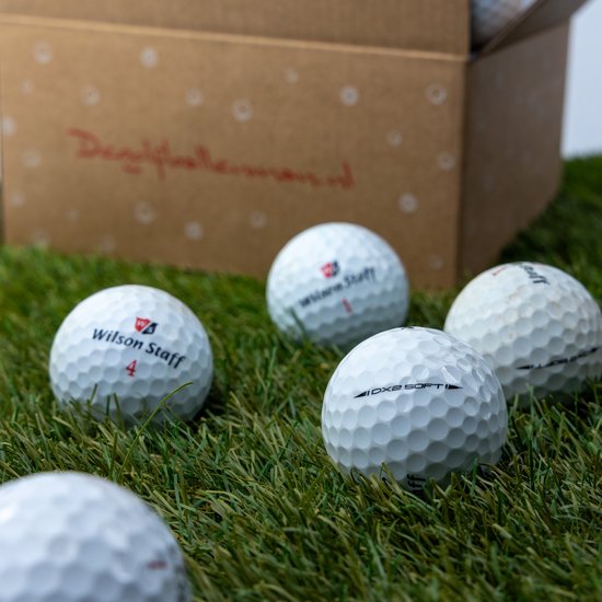 Wilson Staff DX2 Soft - Lakeballs - 25 gebruikte golfballen - wit — afbeelding 2