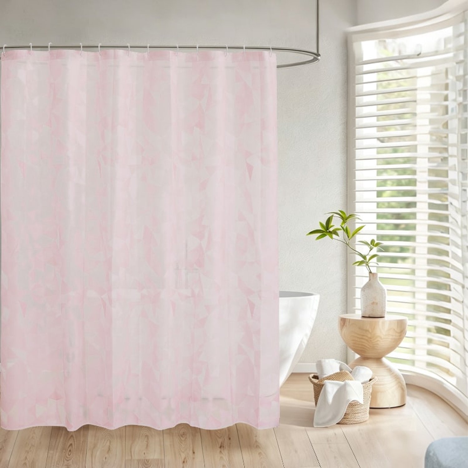 Douchegordijn - Peva - 180 x 180 cm - Roze