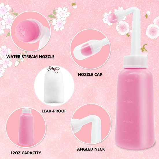 Spoelfles postpartum verzorging|Draagbaar omgekeerd spoelapparaat 350ml — afbeelding 2