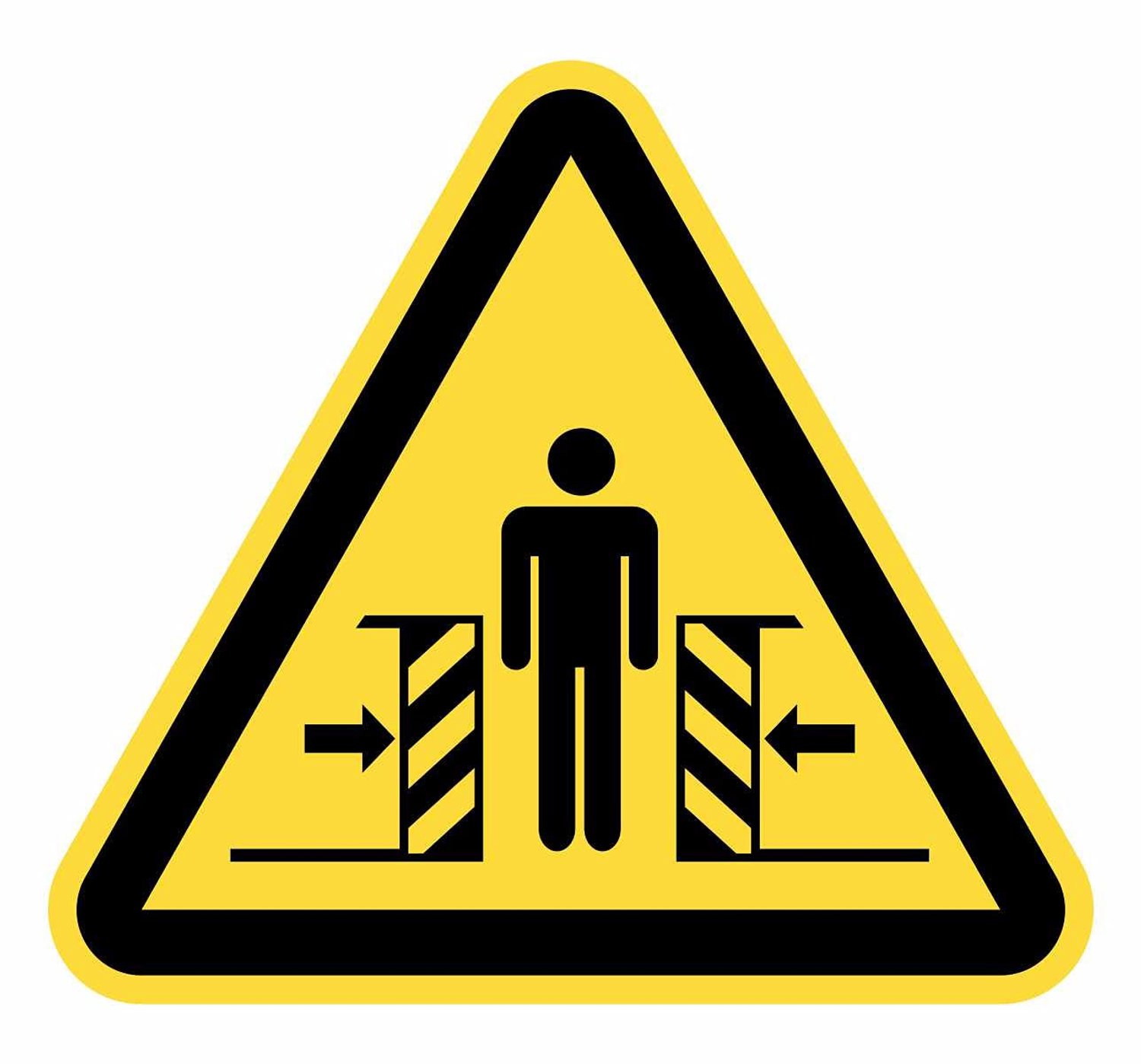Automatisch Waarschuwingsbord - 5 Stuks - Zelfklevend - Geel