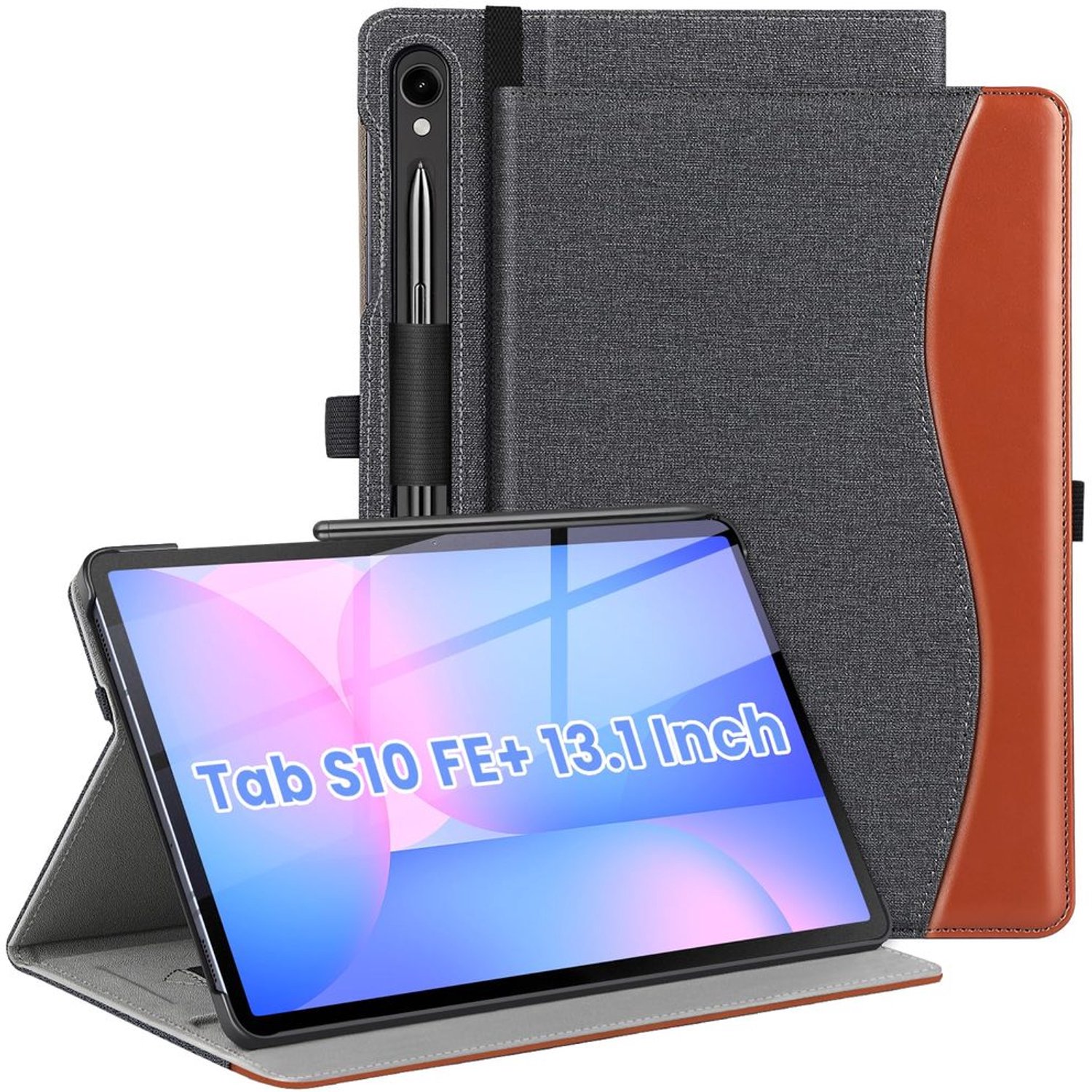 Slanke Canvas Hoes voor Samsung Galaxy Tab S10 FE Plus 10.9 Inch