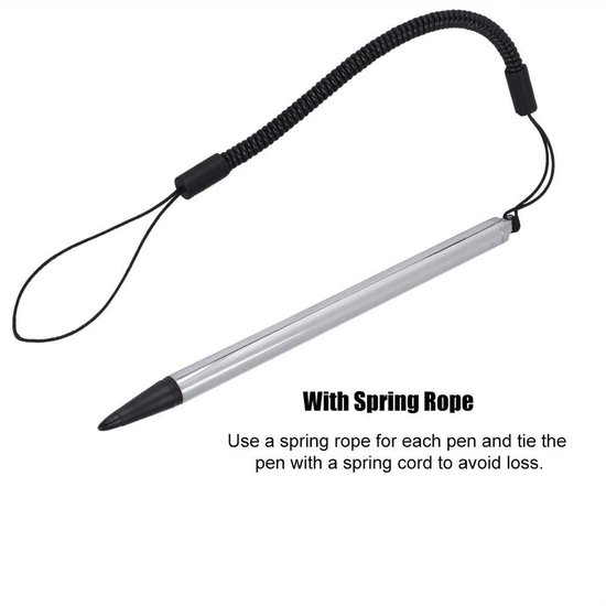 Stylus Pen Universeel - Antislip - Uittrekbaar Snoer - Schrijfgerei - Schermbescherming - Duurzaam Ontwerp - Schrijfpen — afbeelding 3