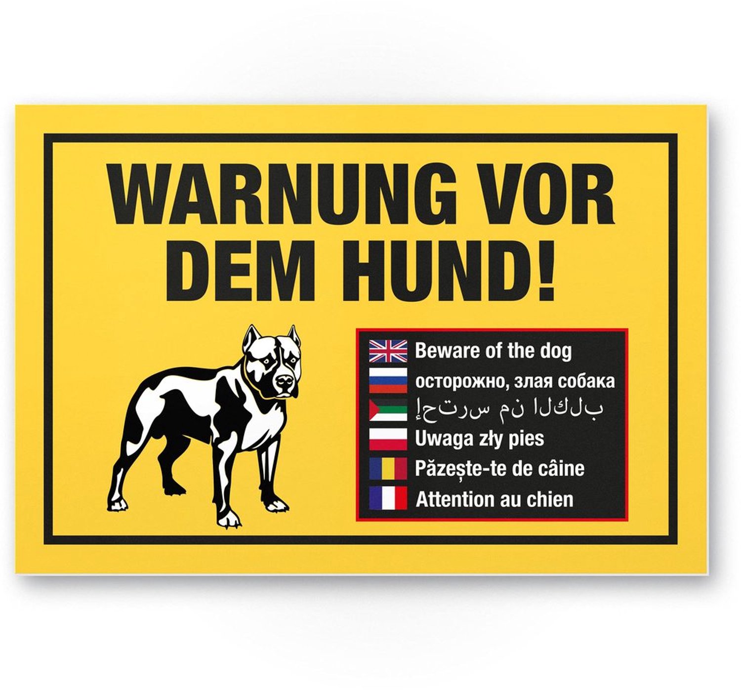Waarschuwingsbord 'Hond' voor Tuin en Oprit