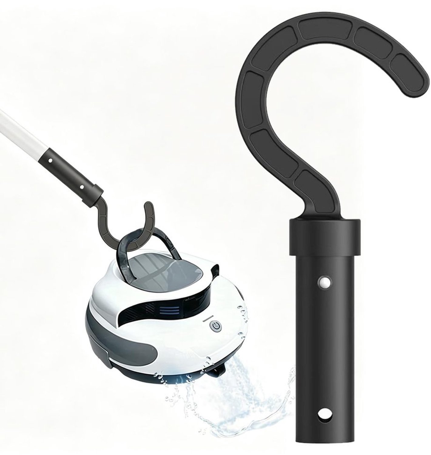Zwembadrobot Haak - 2 Stuks - Zwart
