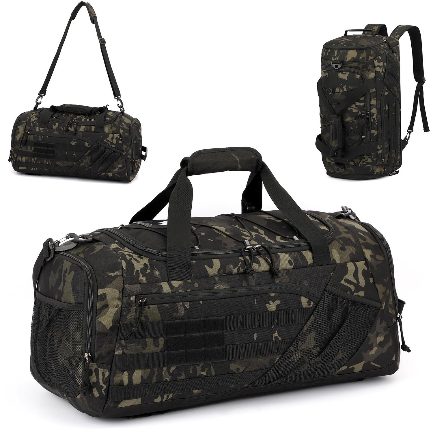 Grote Reis Duffle Bag met Schoencompartiment en Nat Zak - A-Camo